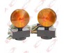 12V Magnetic Towing Amber/ Red Lights Kit Trailer RV Boat Dolly Brake Lights